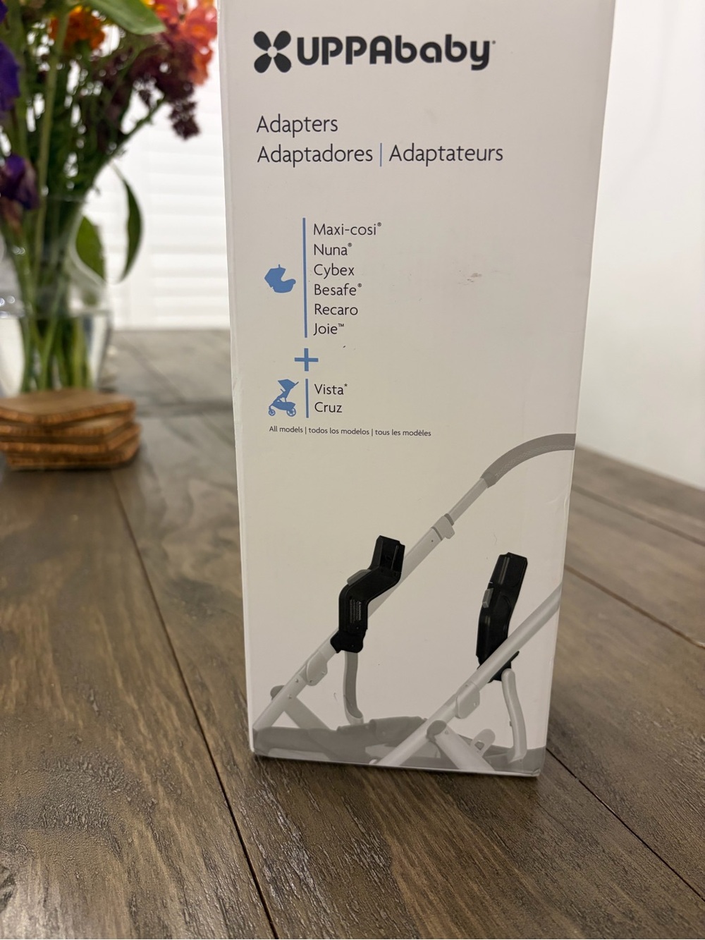 UPPAbaby Black Car Seat Adapters for Vista & Cruz Strollers